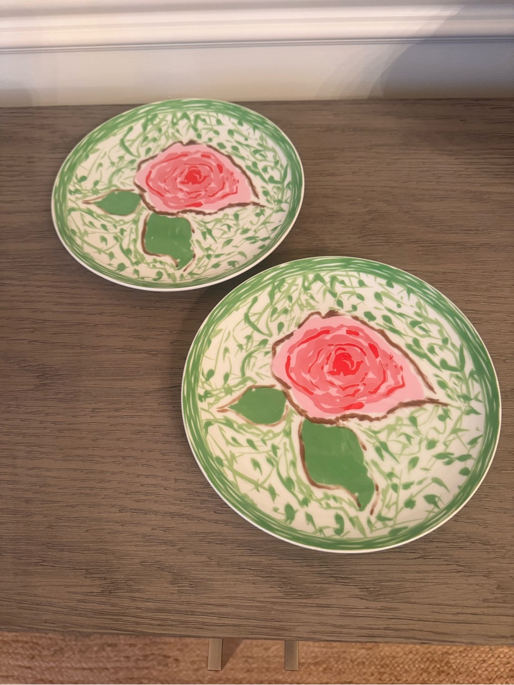 Vintage Gloria Vanderbilt "Sincerely Yours" Rose Plate set